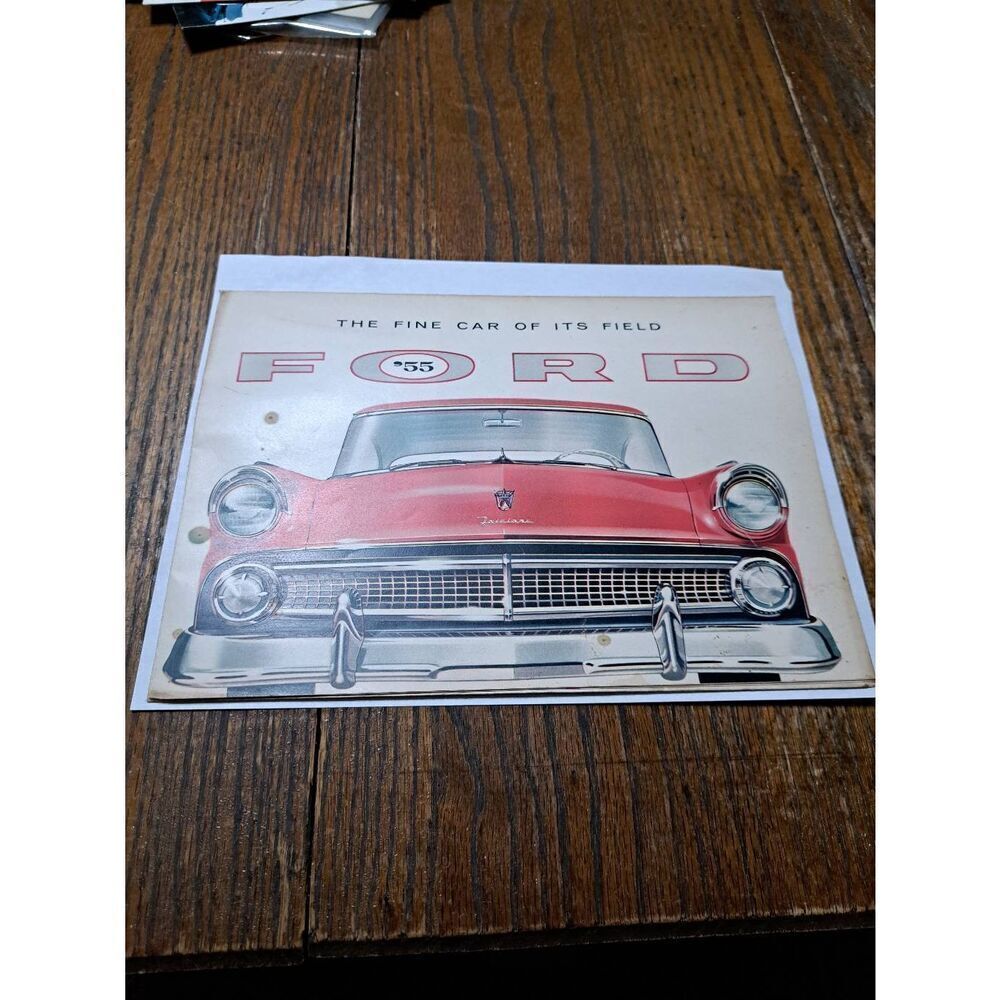 Vintage 1955 Ford Advertising Brochure FD-7525